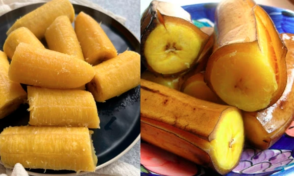  Purê feito com banana-da-terra é uma opção interessante para acompanhar peixes e frutos do mar por Reprodução