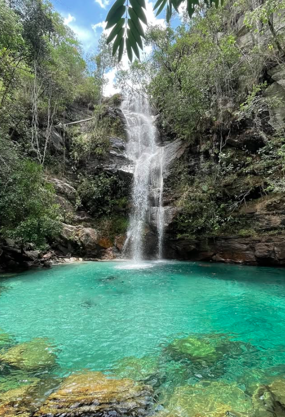 Cachoeira Santa Bárbara – Cavalcante (GO) por Reprodução | Instagram