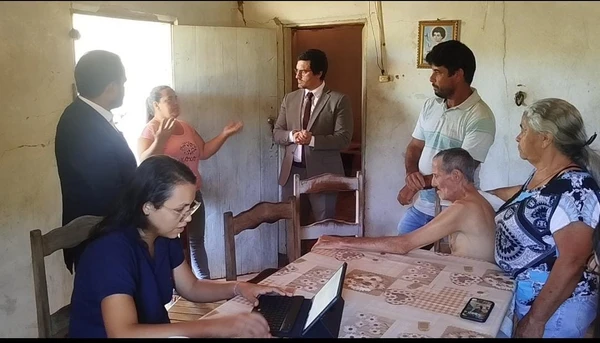 Juiz Luiz Carlos Vilas Boas em audiência itinerante