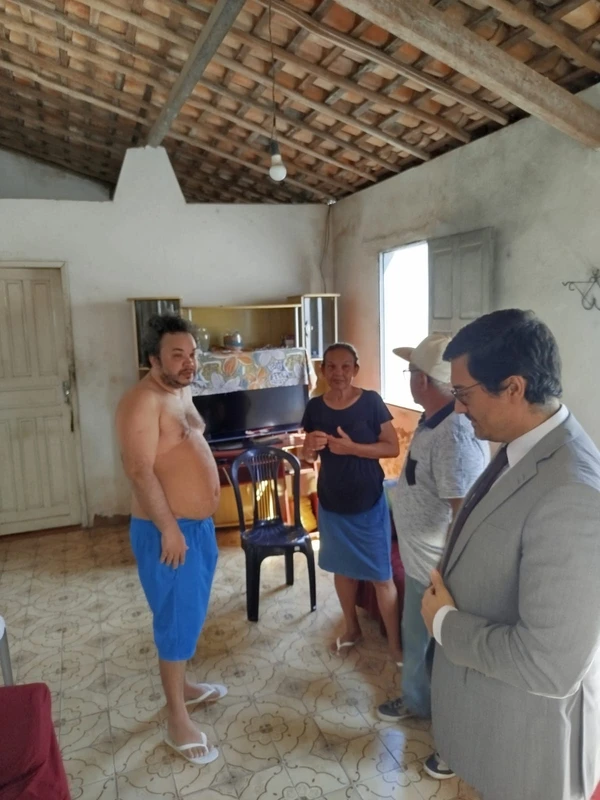 Juiz Luiz Carlos Vilas Boas em audiência itinerante por Divulgação