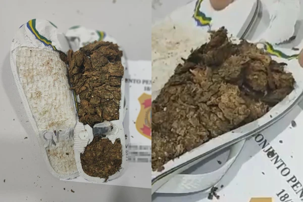 Mulheres esconderam maconha no chinelo para entrar no Conjunto Penal de Eunápolis