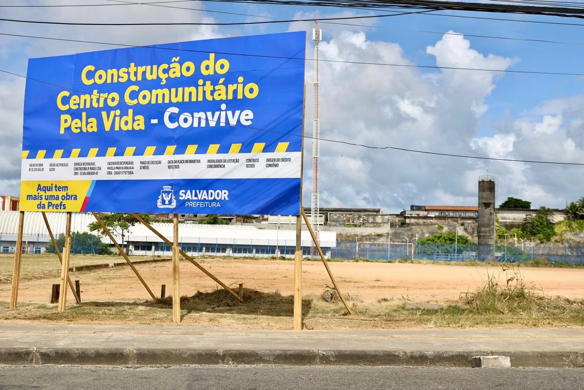 Prefeitura de Salvador dá início à construção do primeiro Centro Comunitário pela Vida do Brasil na região de Pirajá