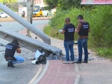 Imagem - Trecho da Dorival Caymmi segue interditado e postes serão trocados após acidente que matou mulher