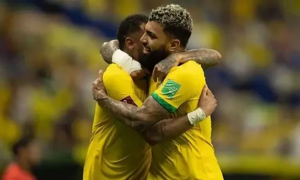 Neymar e Gabigol por Lucas Figueiredo/CBF