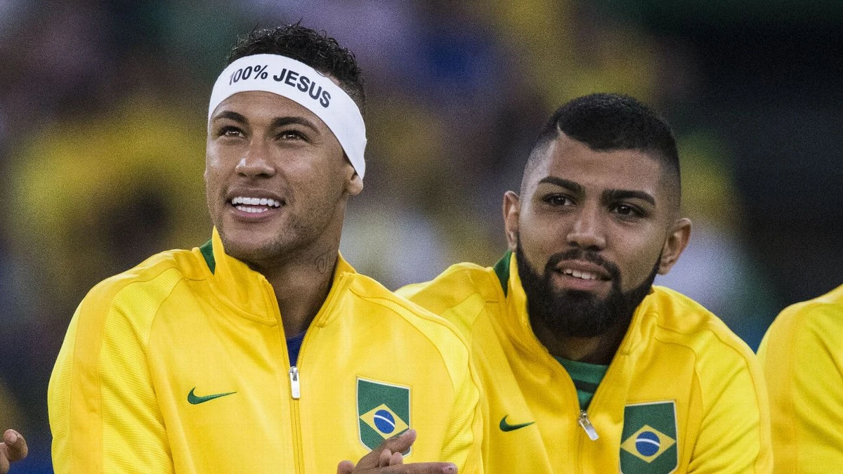 Neymar e Gabigol por Lucas Figueiredo/CBF