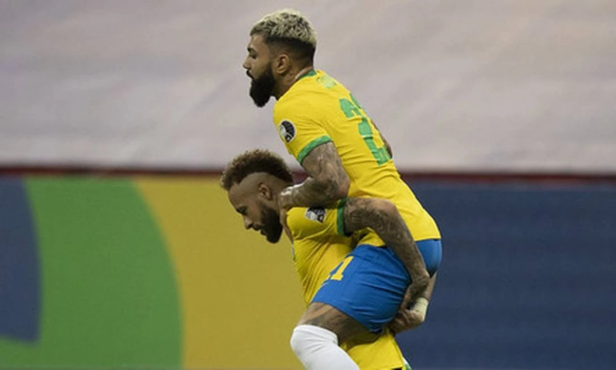 Neymar e Gabigol por Lucas Figueiredo/CBF