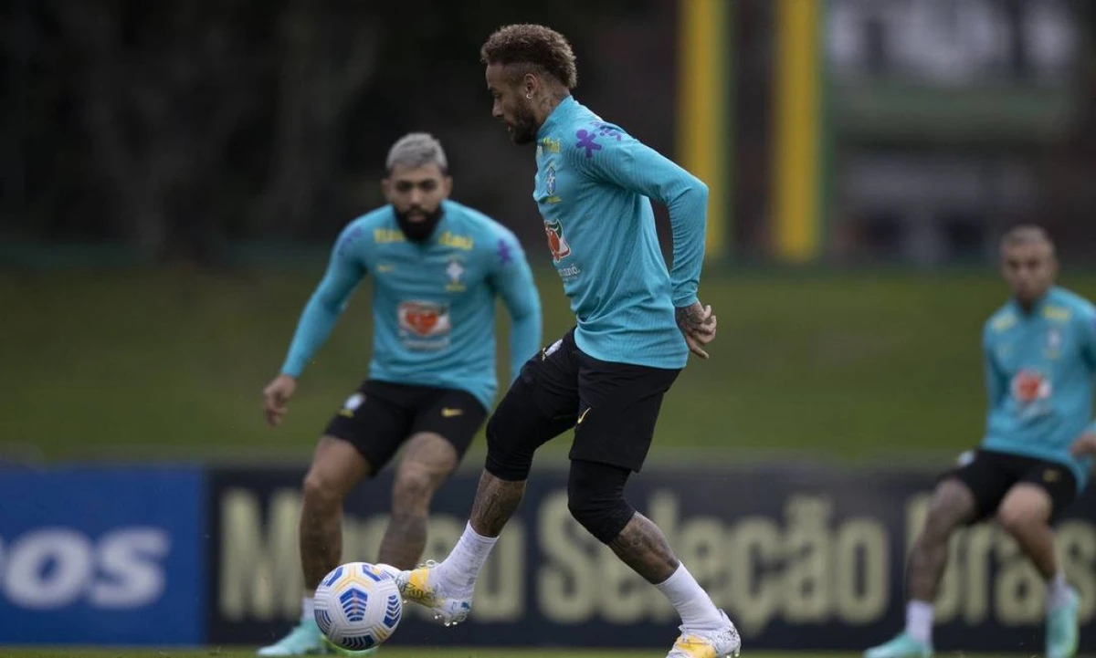 Neymar e Gabigol por Lucas Figueiredo/CBF