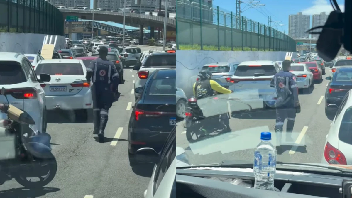 Registro foi compartilhado nas redes sociais por enfermeira do Samu