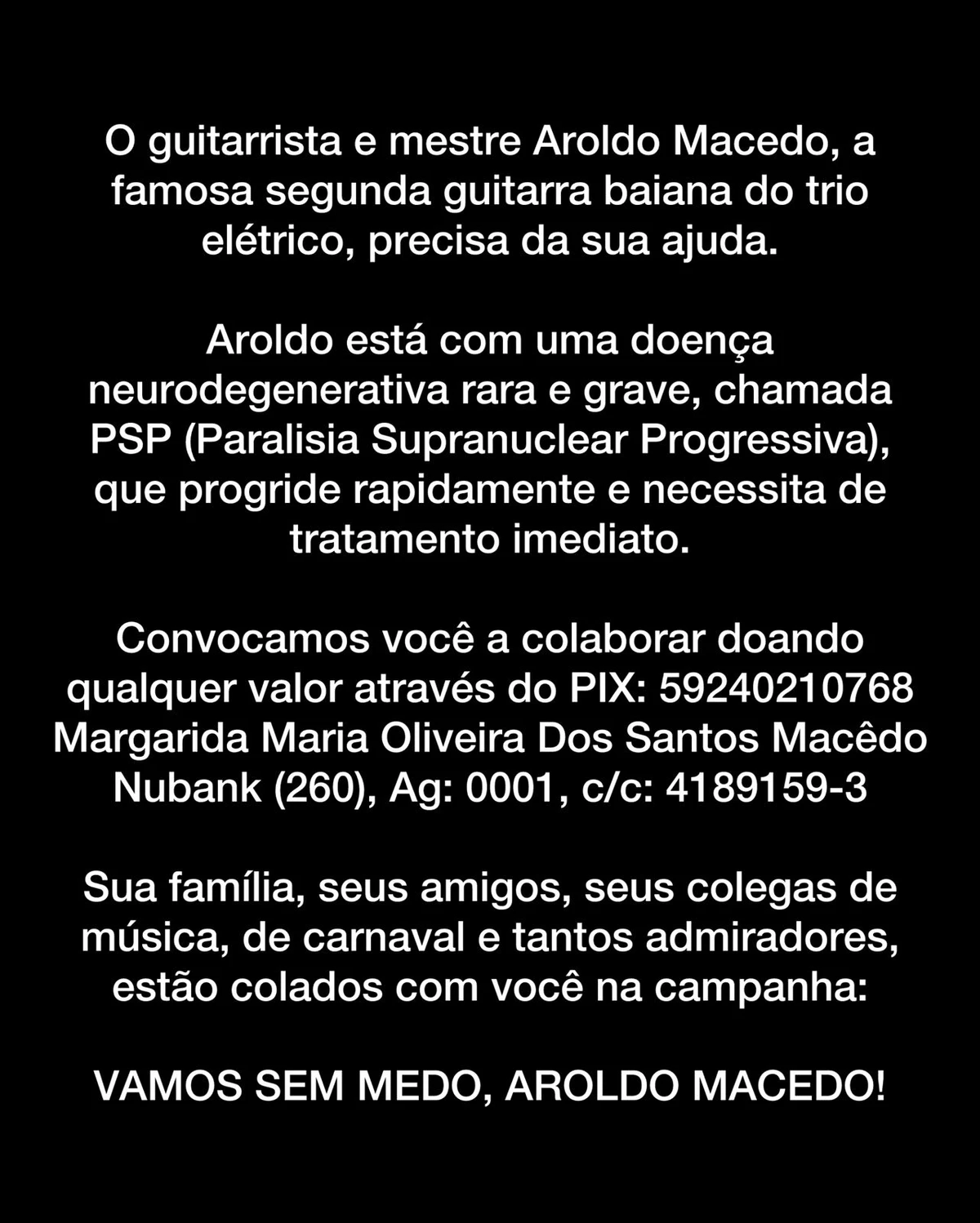 Herdeiro do trio elétrico é diagnosticado com doença degenerativa: 'ele não consegue mais interagir' por Reprodução