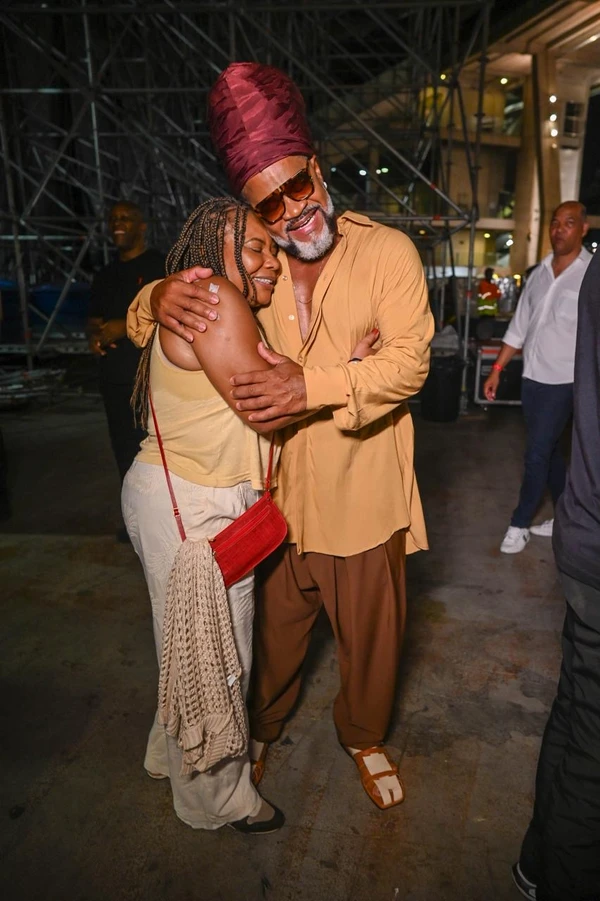 Margareth Menezes e Carlinhos Brown por Elias Dantas/Alô Alô Bahia
