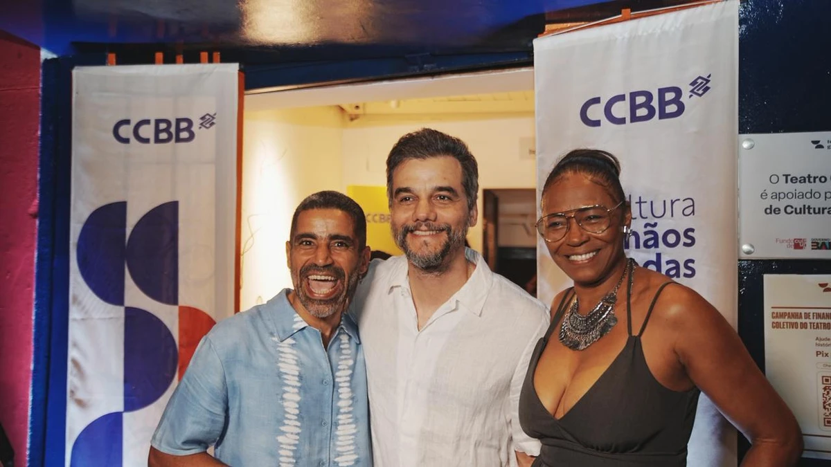 Maurício Assunção, Wagner Moura e Edvana Carvalho por Arivaldo Publio/Divulgação