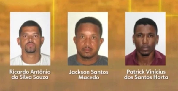 Ricardo Antônio da Silva Souza, Jackson Santos Macedo e Patrick Vinícius dos Santos Horta foram mortos por Reprodução/TV Bahia