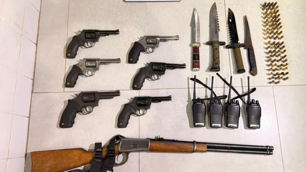 Armas apreendidas em Formosa do Rio Preto