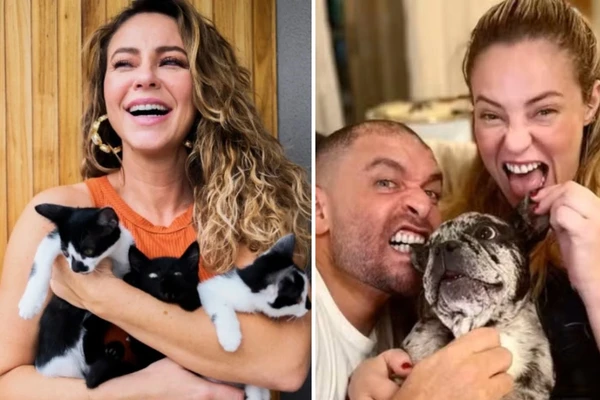 Paolla Oliveira e Diogo Nogueira cuidavam de 18 pets juntos