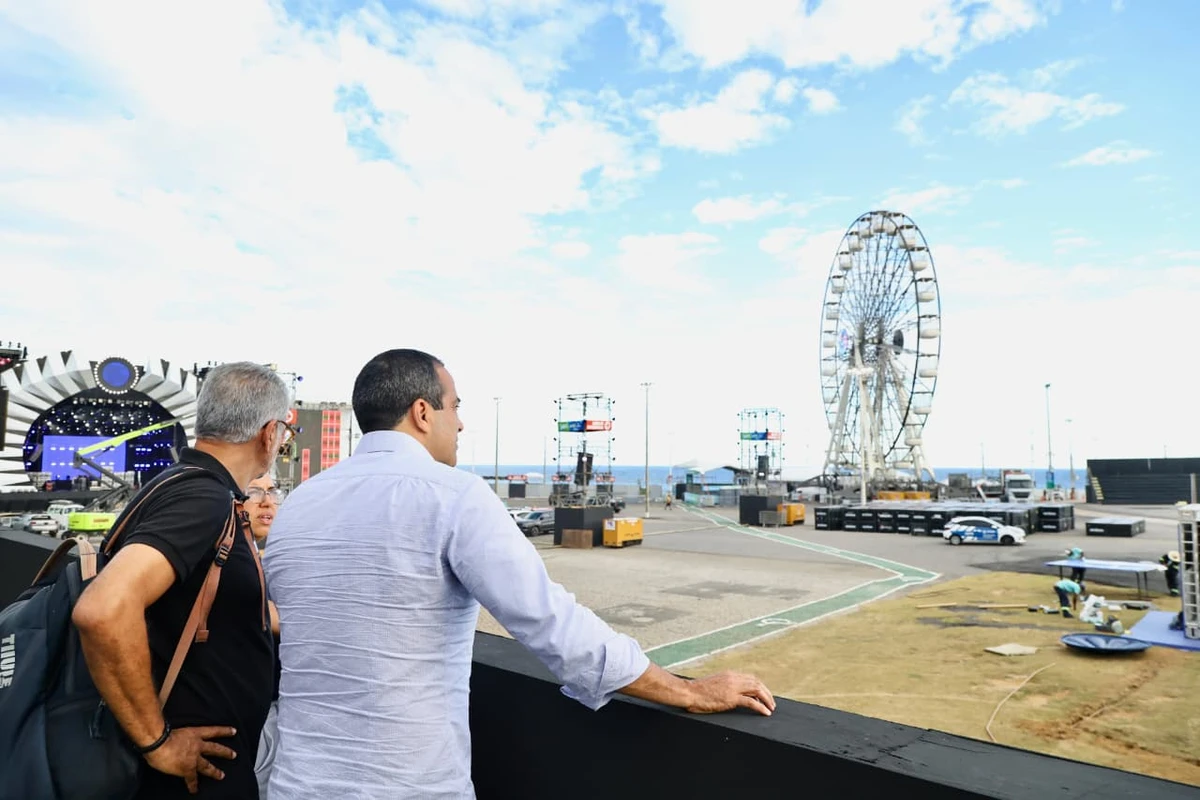 Prefeito Bruno Reis fez vistoria e anunciou serviços na Arena O Canto da Cidade por Bruno Concha/Divulgação