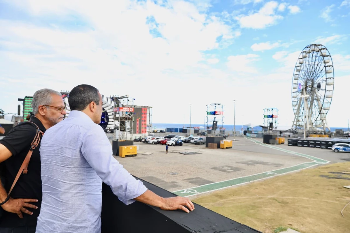 Prefeito Bruno Reis fez vistoria e anunciou serviços na Arena O Canto da Cidade por Bruno Concha/Divulgação