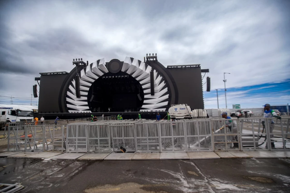 Arena O Canto da Cidade passa por últimos ajustes antes de sequência de shows por Arisson Marinho/CORREIO