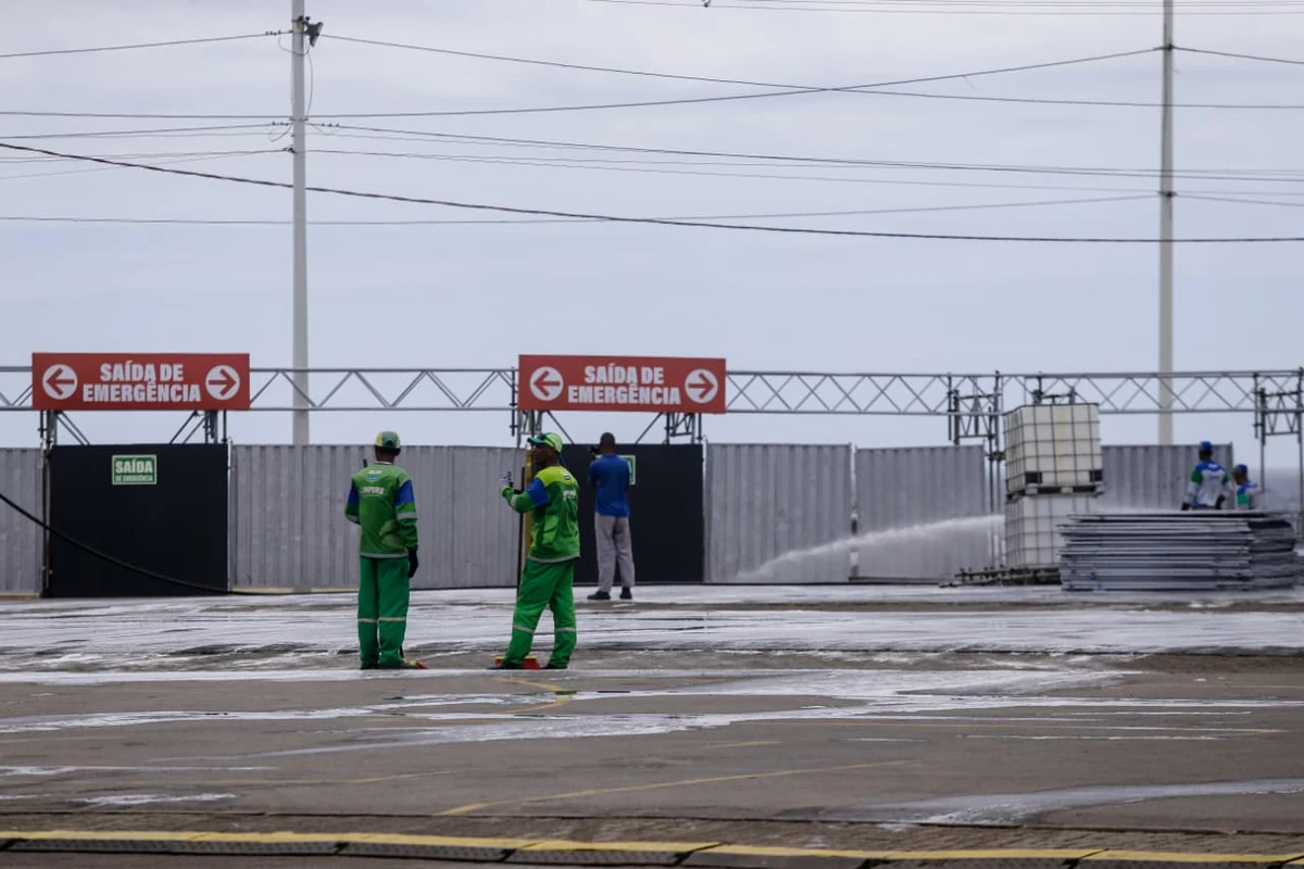 Arena O Canto da Cidade passa por últimos ajustes antes de sequência de shows por Arisson Marinho/CORREIO