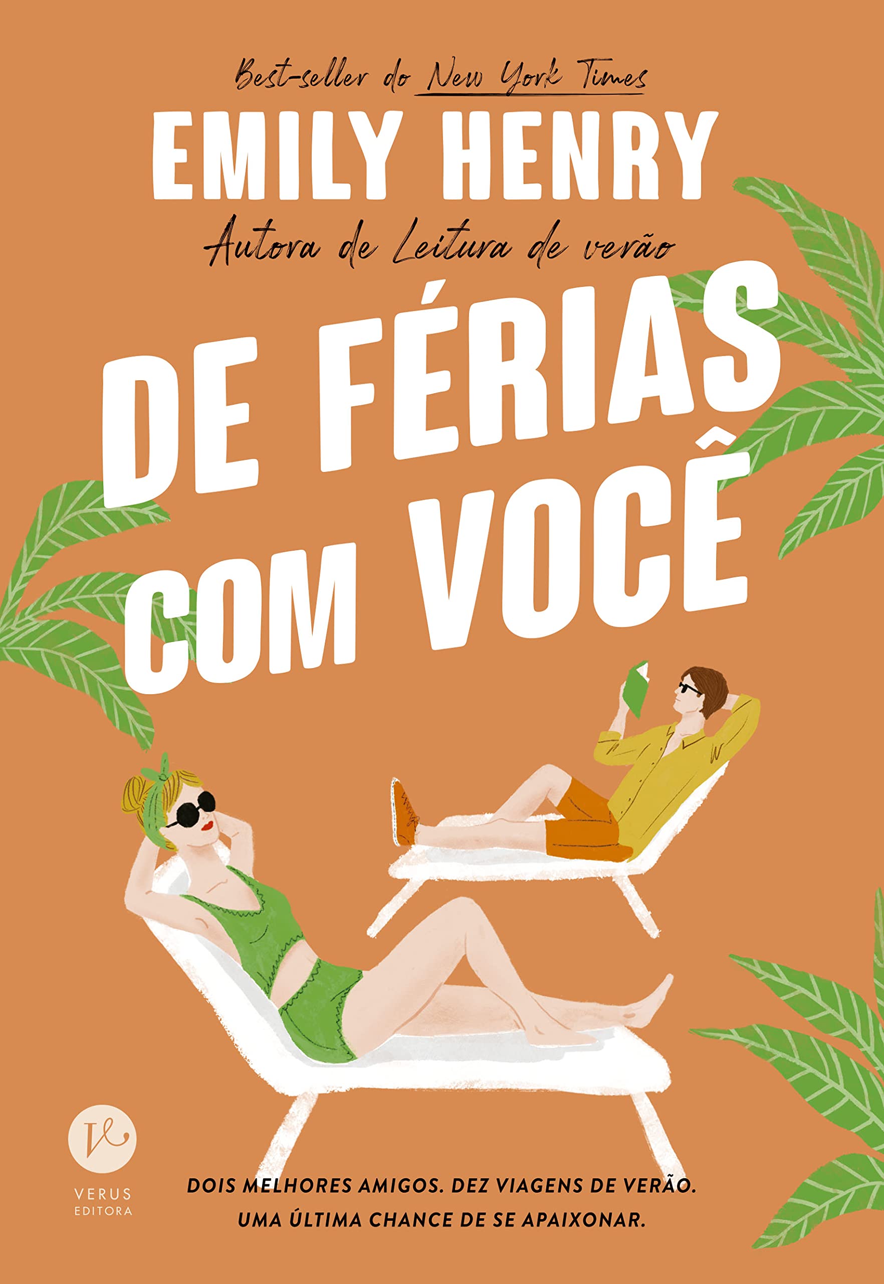De férias com você, de Emily Henry (Verus). Poppy e Alex são melhores amigos com personalidades opostas e viajam juntos todo verão há uma década. Eles param de se falar após uma viagem desastrosa. por Reprodução