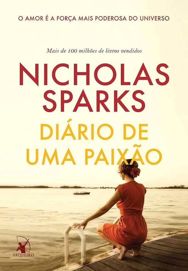 Diário de uma paixão, de Nicholas Sparks (Arqueiro). Duke é um homem simples com uma vida modesta, mas amou alguém de todo o coração. Na clínica de repouso em que vive, Duke se dedica a ler poemas para os outros pacientes, mas, para uma senhora que sofre de Alzheimer – e somente para ela –, lê um diário especial à espera de que um milagre aconteça. Nele está escrita a história de Allie Nelson e Noah, dois jovens que descobrem o verdadeiro significado da paixão. por Reprodução