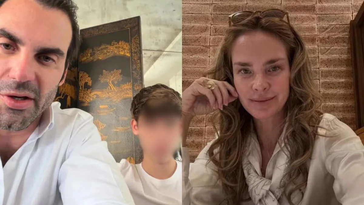 Filho de Leticia Birkheuer se manifesta após desabafo da mãe e aparece ao lado do pai