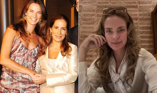 Leticia Birkheuer com Gloria Pires em 'Belíssima' e atualmente por Divulgação/Rede Globo/Reprodução/Instagram