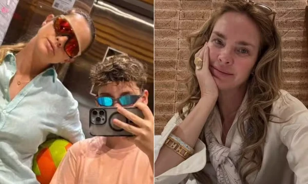 Leticia Birkheuer e o filho 