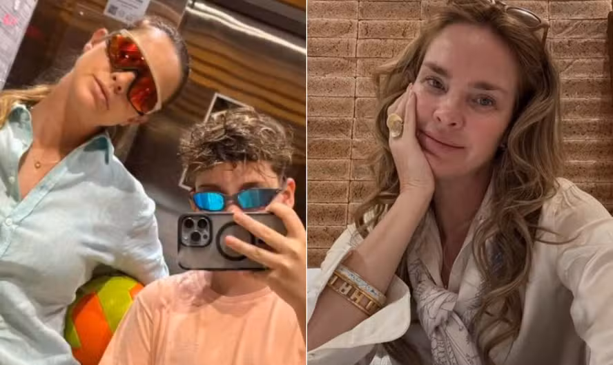 Leticia Birkheuer e o filho  por Reprodução/Redes Sociais 