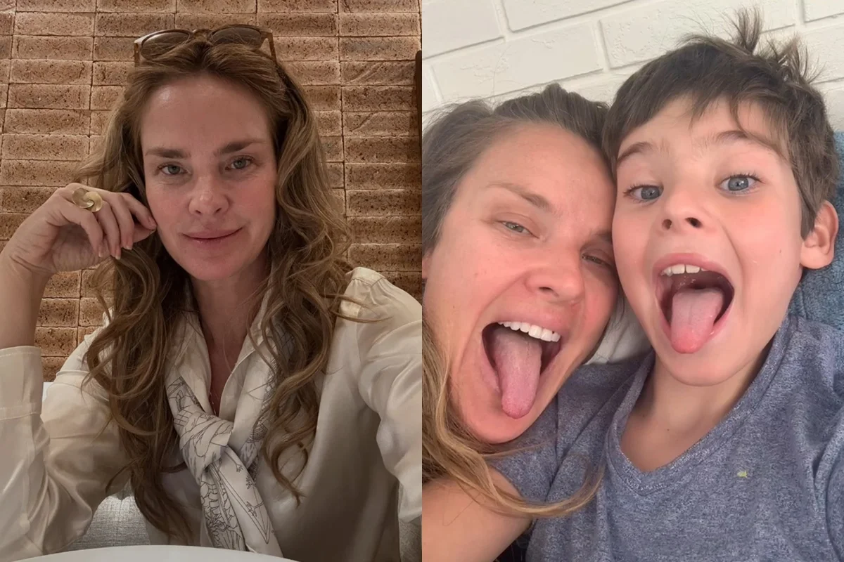 Leticia Birkheuer e o filho por Reprodução/Redes Sociais 