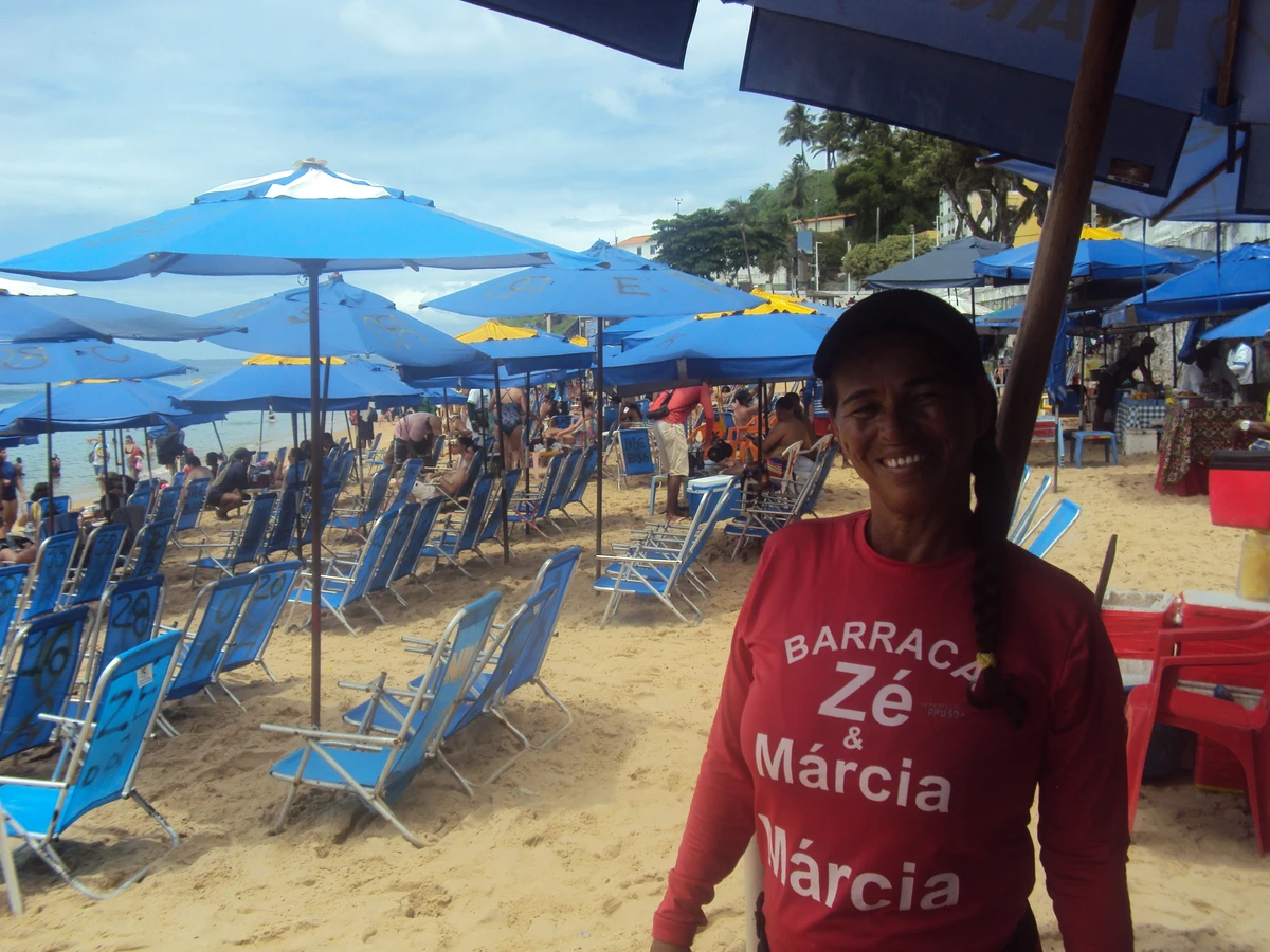 Márcia Cordeiro, trabalha a 6 anos na praia por Nauan Sacramento