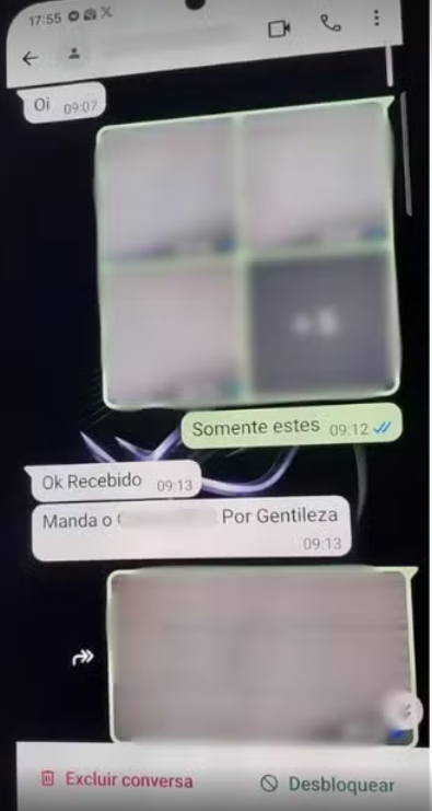 Mensagens levaram paciente a fazer denúncia por Reprodução