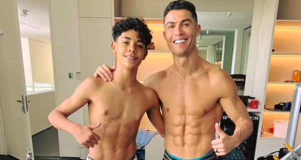 Cristiano Ronaldo e o filho