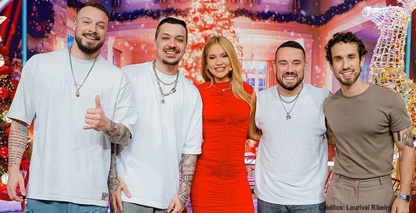 Grupo Chocolate, banda de pagode por trás do hit 'Alô, Virginia' por Reprodução/Redes Sociais 