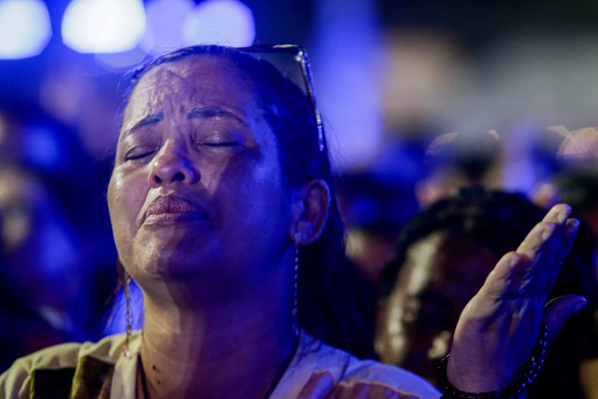 Show de Frei Gilson no Natal de Salvador 2025 por Arisson Marinho/CORREIO