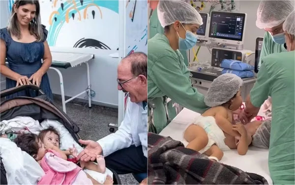 Siamesa que foi separada em Goiânia morre na véspera de Natal: 'Uma dor imensa para todos nós' por Reprodução