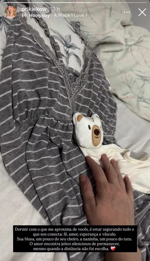 Story de irmã de Isabel Veloso por Reprodução/Redes sociais 