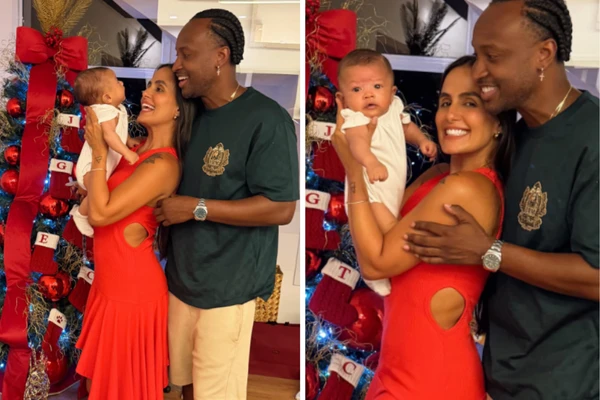 Veja como foi o primeiro Natal de Carol Peixinho e Thiaguinho com o filho Bento