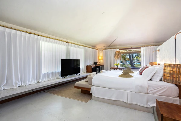 BANGALÔ AO MAR na Reserva Jacomã em Trancoso, na Bahia por Reprodução/Reserva Jacomã