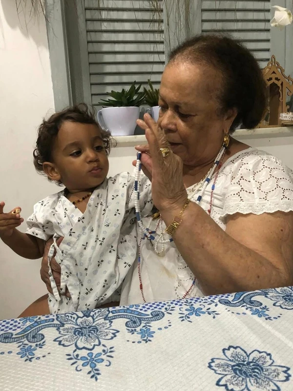 Fotos publicadas por Regina Casé em homenagem a Mãe Carmen do Gantois por Reprodução/Redes Sociais 