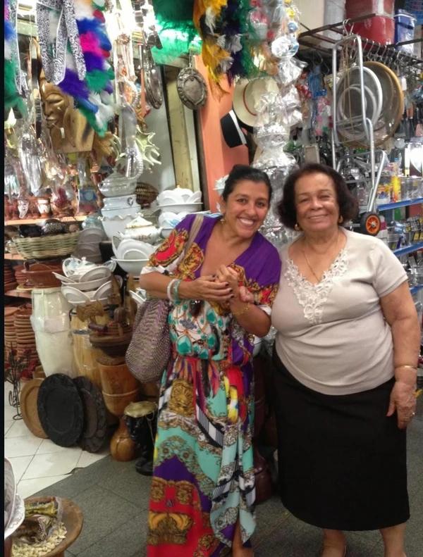 Fotos publicadas por Regina Casé em homenagem a Mãe Carmen do Gantois por Reprodução/Redes Sociais 