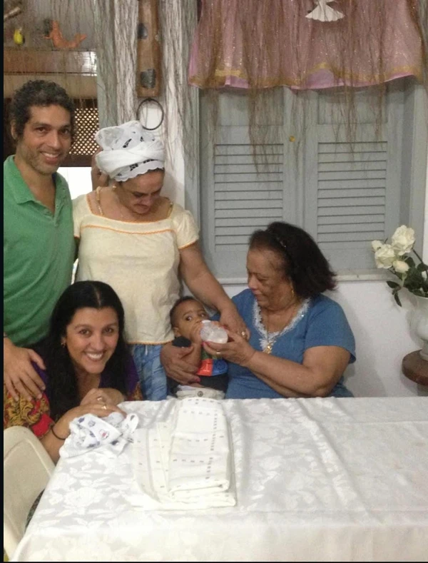 Fotos publicadas por Regina Casé em homenagem a Mãe Carmen do Gantois por Reprodução/Redes Sociais 