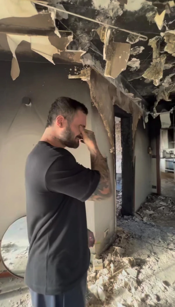 Lutador e influenciador Rafael Rey e esposa pulam do 2º andar de casa para escapar de incêndio por Reprodução/Redes Sociais 