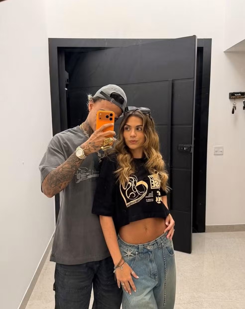 MC Cabelinho e Giovanna Mendes por Reprodução