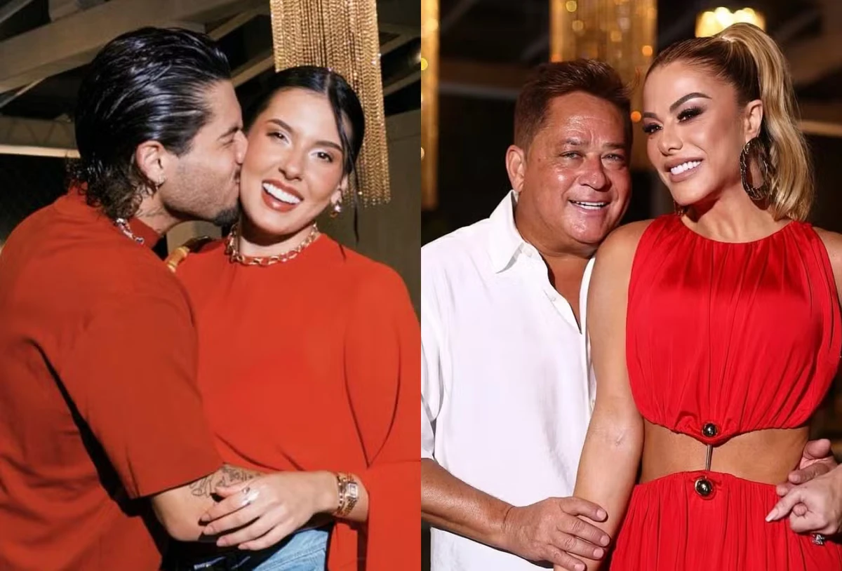 Natal dos Famosos 2025: Zé Felipe, Ana Castela, Leonardo e Poliana Rocha por Reprodução/Redes Sociais 