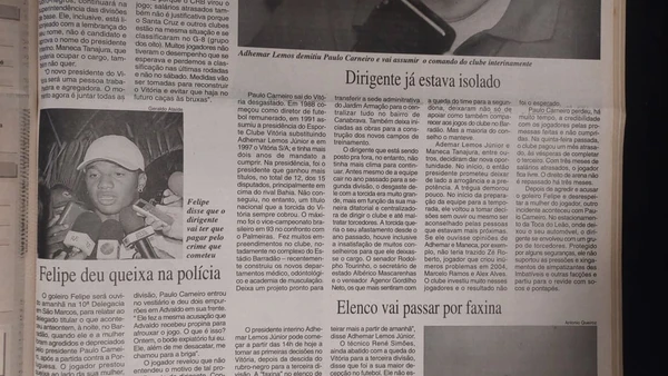 Relembre como foi a queda de Bahia e Vitória para a Série C em 2005 por Alan Pinheiro/CORREIO