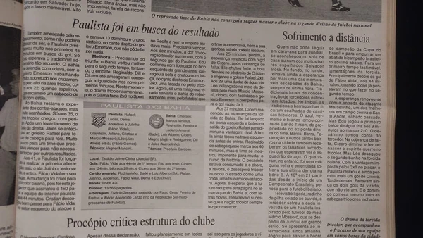 Relembre como foi a queda de Bahia e Vitória para a Série C em 2005 por Alan Pinheiro/CORREIO