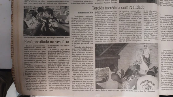 Relembre como foi a queda de Bahia e Vitória para a Série C em 2005 por Alan Pinheiro/CORREIO