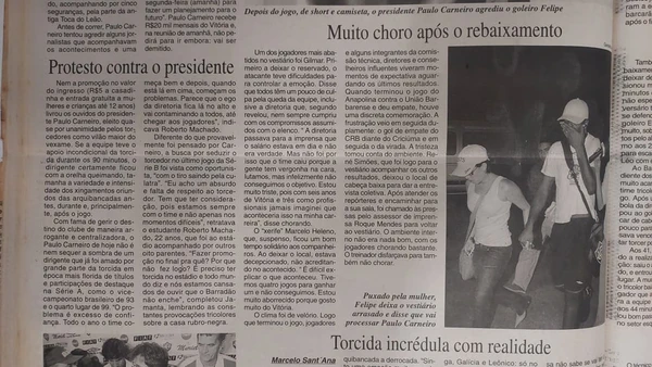 Relembre como foi a queda de Bahia e Vitória para a Série C em 2005 por Alan Pinheiro/CORREIO