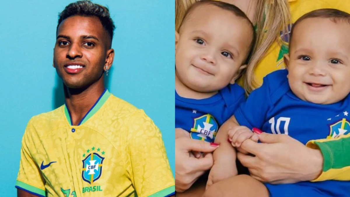 Rodrygo e os filhos por Reprodução