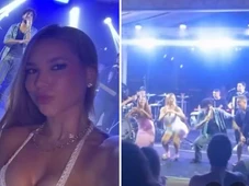 Imagem - VÍDEO: Luciano Huck dança 'Alô Virginia' ao lado da influenciadora e da filha na Bahia